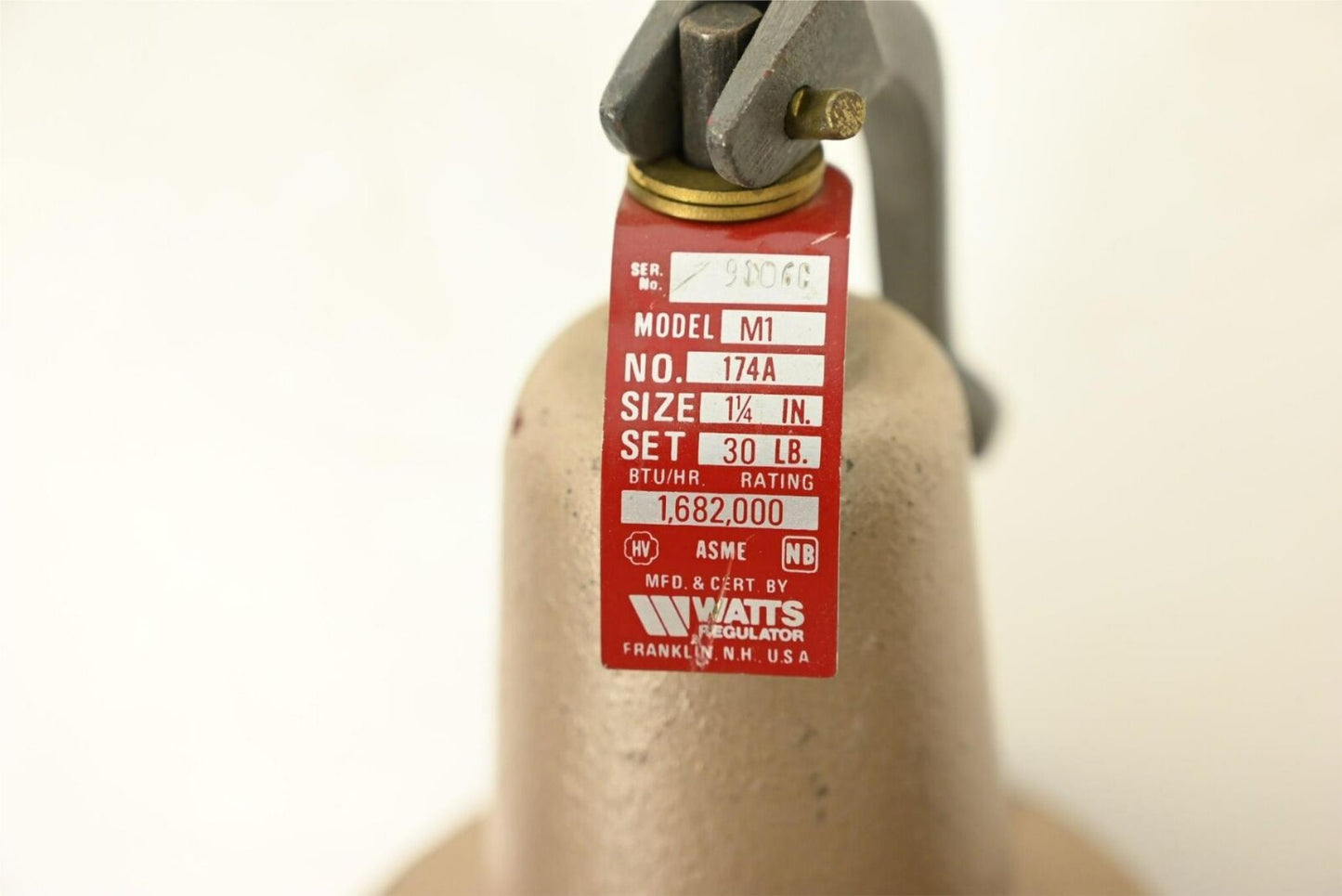 Watts M1 174A 1-1/4" Pressure Relief Valve