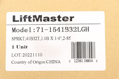 LiftMaster 71-1541B32LGH Sprocket Kit For Sectional Garage Door