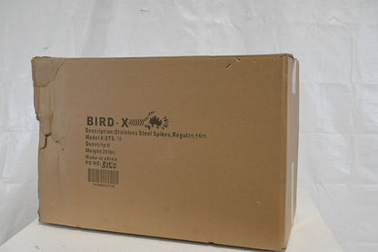 Bird-X STS-10 Bird Repellent Stainless Steel Spikes, 10 ft, 5" W, 4 1/2" H, PK 6