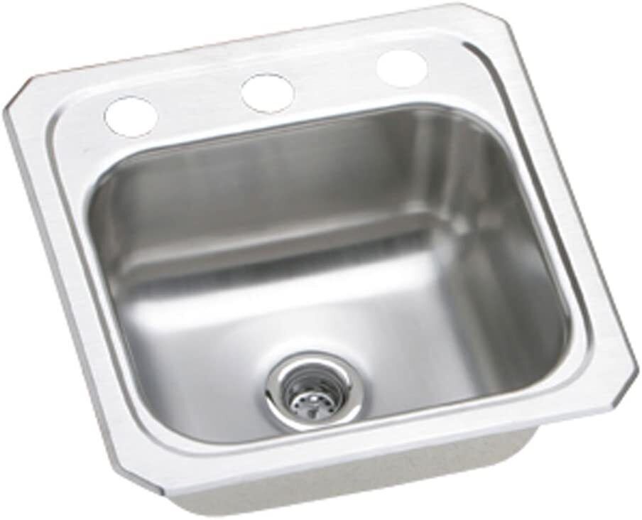 Elkay BCR152 Celebrity 15" Single Basin Drop In Stainless Steel Bar Sink