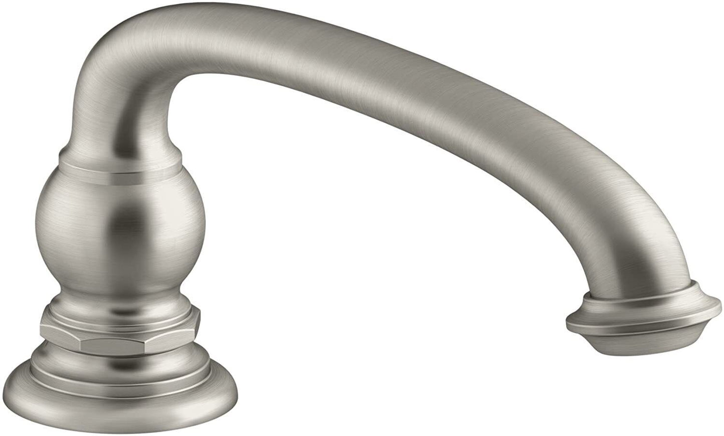 Kohler K-72778-BN Artifacts 9 in. Deck-Mount Bath Spout, Vibrant Brushed Nickel