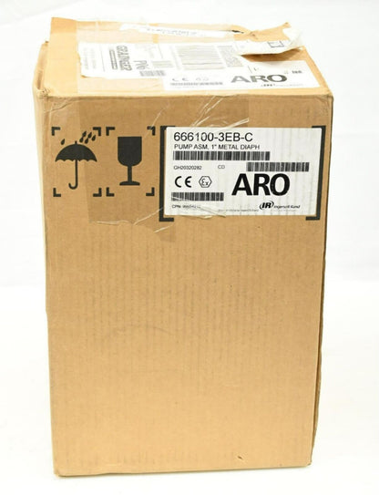 ARO 666100-3EB-C Double Diaphragm Pump, Santoprene, Aluminum