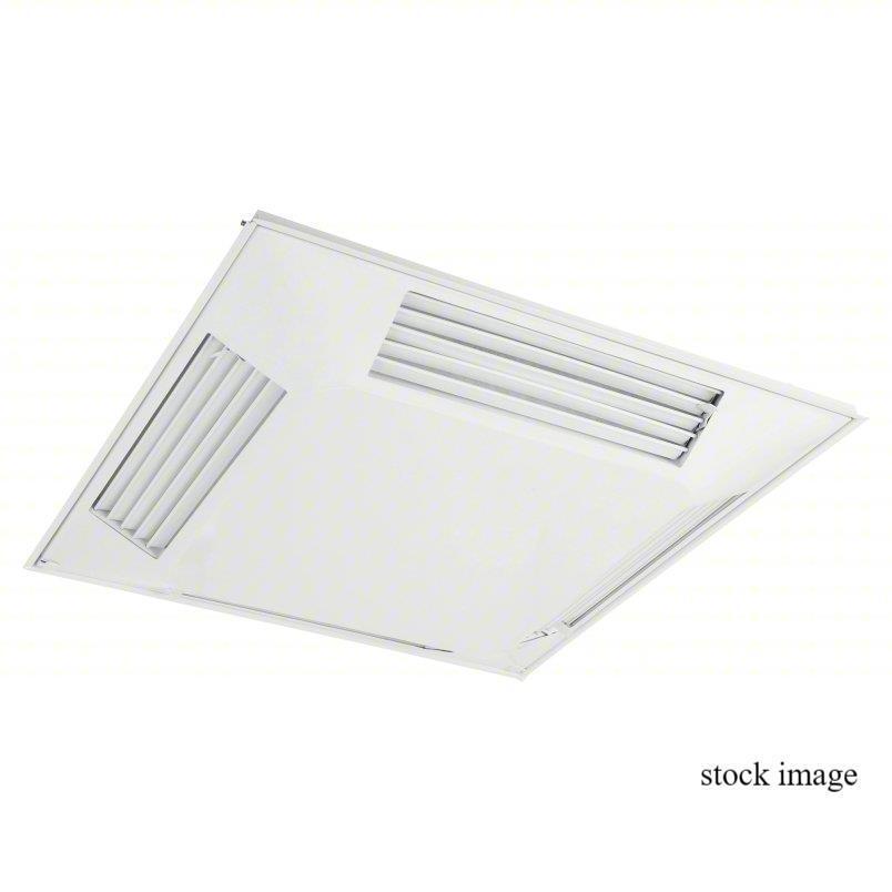 4 WAY DIFFUSER SDIG77506 8" Square 4-Way Adjustable Ceiling Diffuser, White