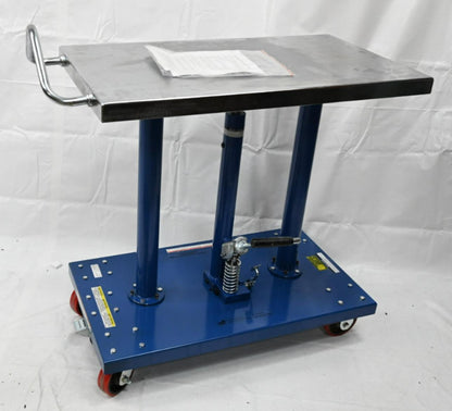 Vestil HT-10-2036A Manual Mobile Post-Lift Table, 1,000 lb Load Capacity