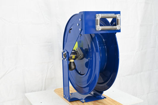 COXREELS Spring Return Hose Reel: 50 ft (1 in I.D.), 1,250 psi Max Op Pressure,