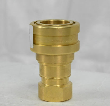 Eaton Hansen B6HP31 Hydraulic Quick Connect Hose Coupling, Brass