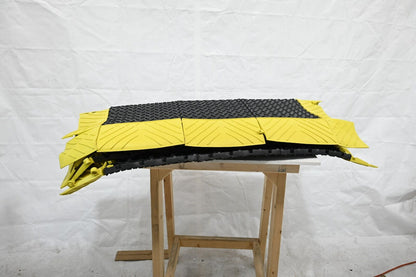 Notrax 621S4872BY Interlocking Antifatigue Mat, 6 ft L x 4 ft W, Black/Yellow