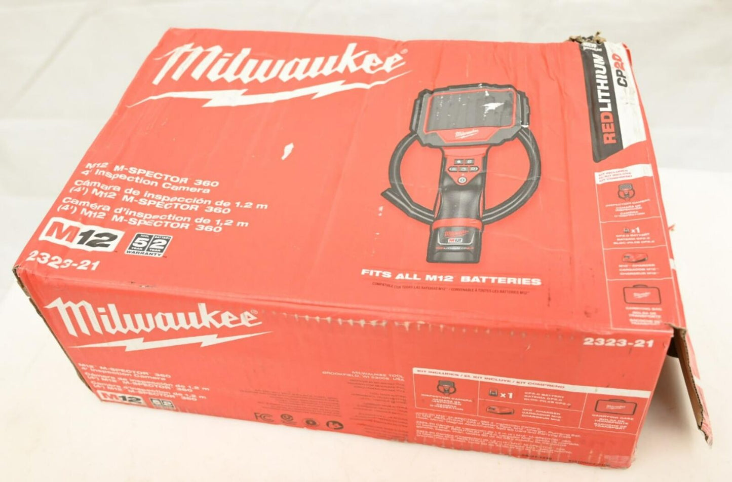 Milwaukee 2323-20 M12 M-Spector 360 4' Inspection Camera Kit