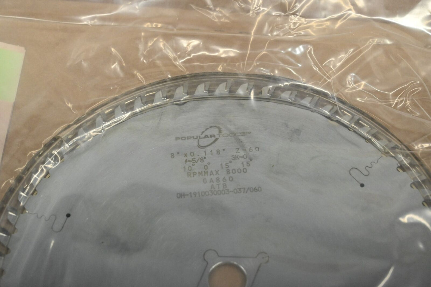 Populartools GA860 Circular Blades, 8” Diameter