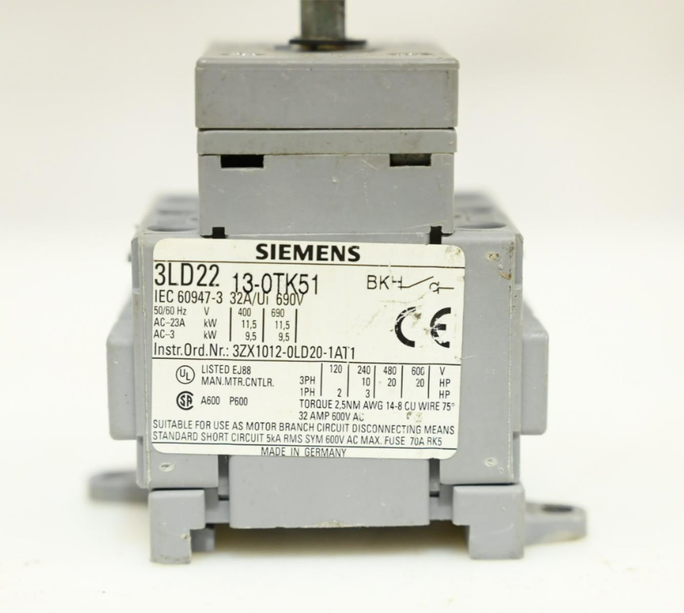 Siemens 3LD2213-0TK51