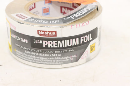 Nashua 1542698 2.5 in. x 60 yd. 324A Premium Foil HVAC UL Listed Sealer Duct Tap