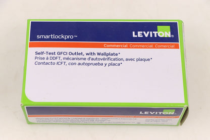 Leviton GFNT1-W Self-Test GFCI Receptacle, Non-Tamper Resistant Duplex, 15 Amp