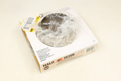 Halo 353SN 6" Satin Nickel Baffle Recessed Light Trim