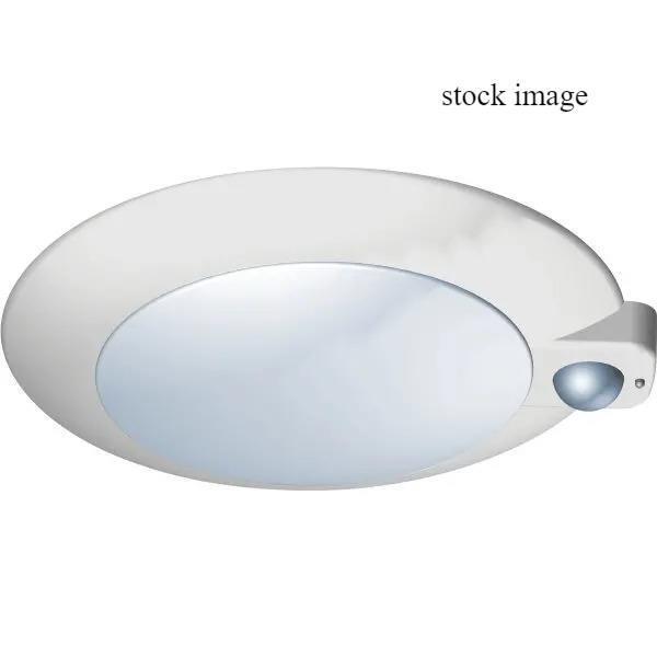 Liteco FD384-LE900W-WFM White Ceiling Fixture w/Frost Diffuser & Motion Sensor