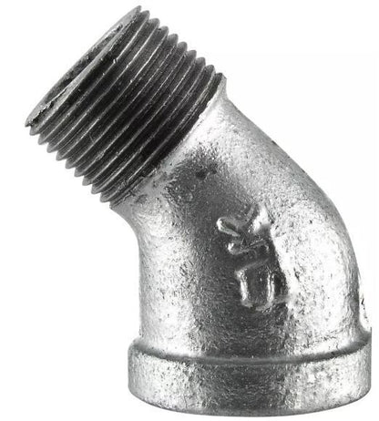 MATCO ZMGLST4504 3/4" Galvanized 45 Street Elbow, PK 6