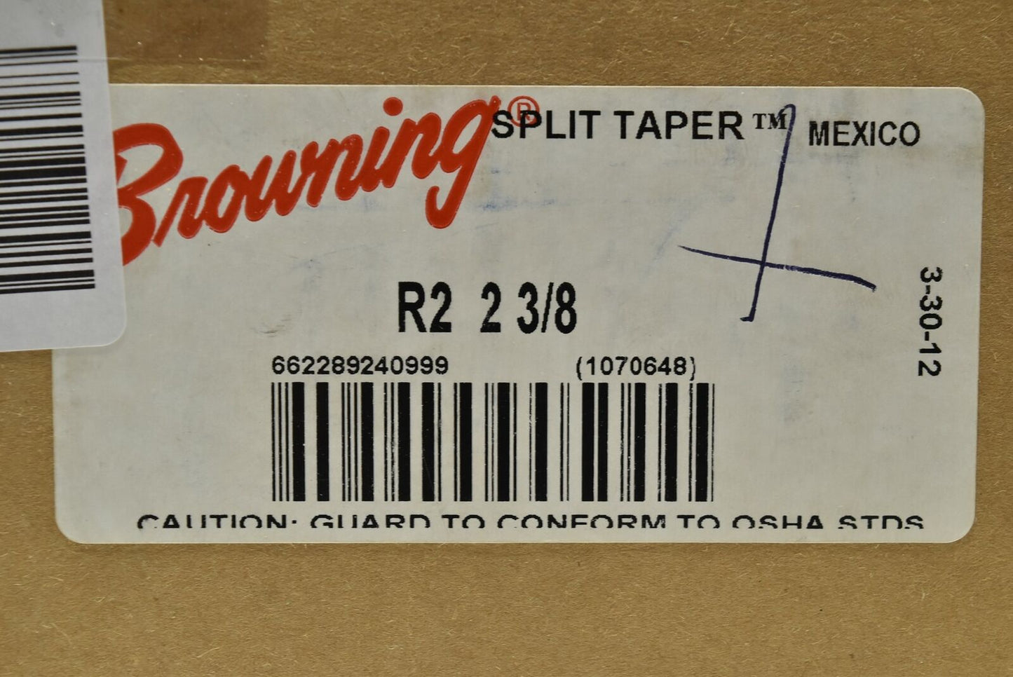 Browning Split Taper Bushing, Type R2, 2-3/8" Shaft - R2 2-3/8