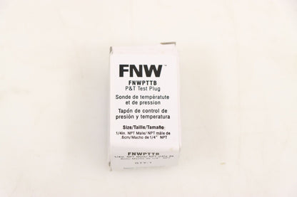 FNW FNWPTTB 1/4" Pressure & Temp TEST Plug, PK 36