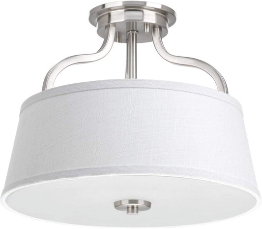 Progress Lighting P3720-09 Arden Collection Two-Light 14" Semi-Flush Convertible