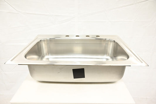 Elkay Parkway 33in. Drop-in 1 Bowl 20 Gauge Stainless Steel Sink Only and No Acc