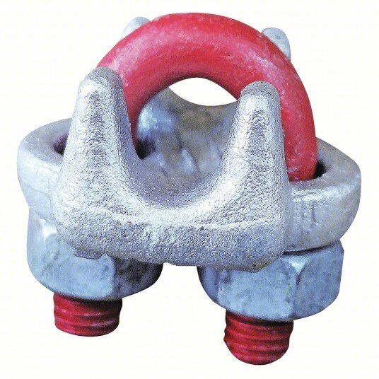 CROSBY Wire Rope Clip: U-Bolt, Steel, 11 1/2 in Rope Turn Back, 65 ft-lb -29WP22