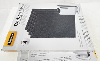 [LOT OF 4] Fellowes 9324101 Carbon Filters for AeraMax Air Purifiers, PK 4