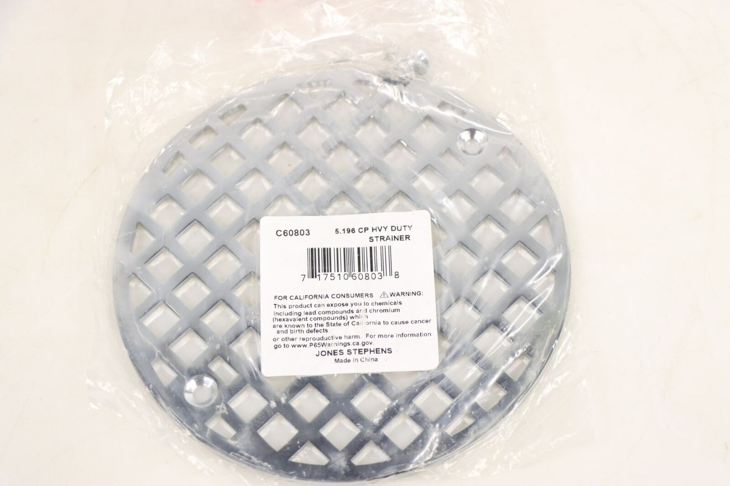 Jones Stephens C60803 5" Round Shower Drain