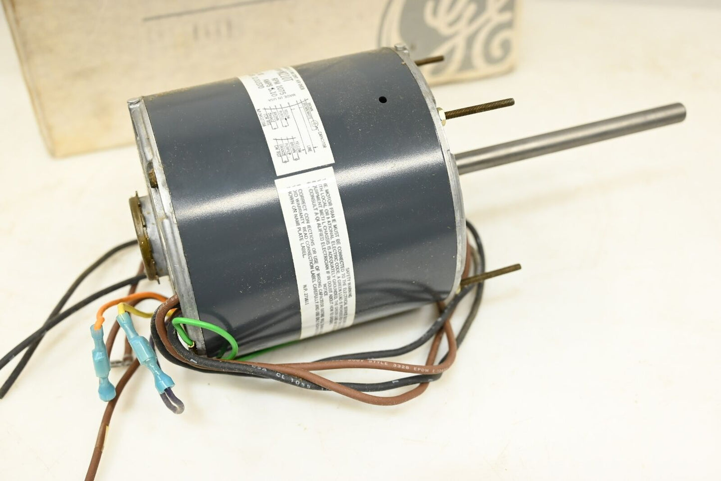 General Electric (GE) Permanent Split Capacitor, 3/4 HP, 1075 RPM