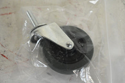 NSF-Listed Sanitary Friction-Ring Stem Caster, P12S-PB040D-SG2, 4 in Wheel Dia.