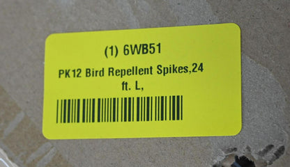 Bird-X STS-24 Bird Repellent Spikes, 24 ft Length, PK 12