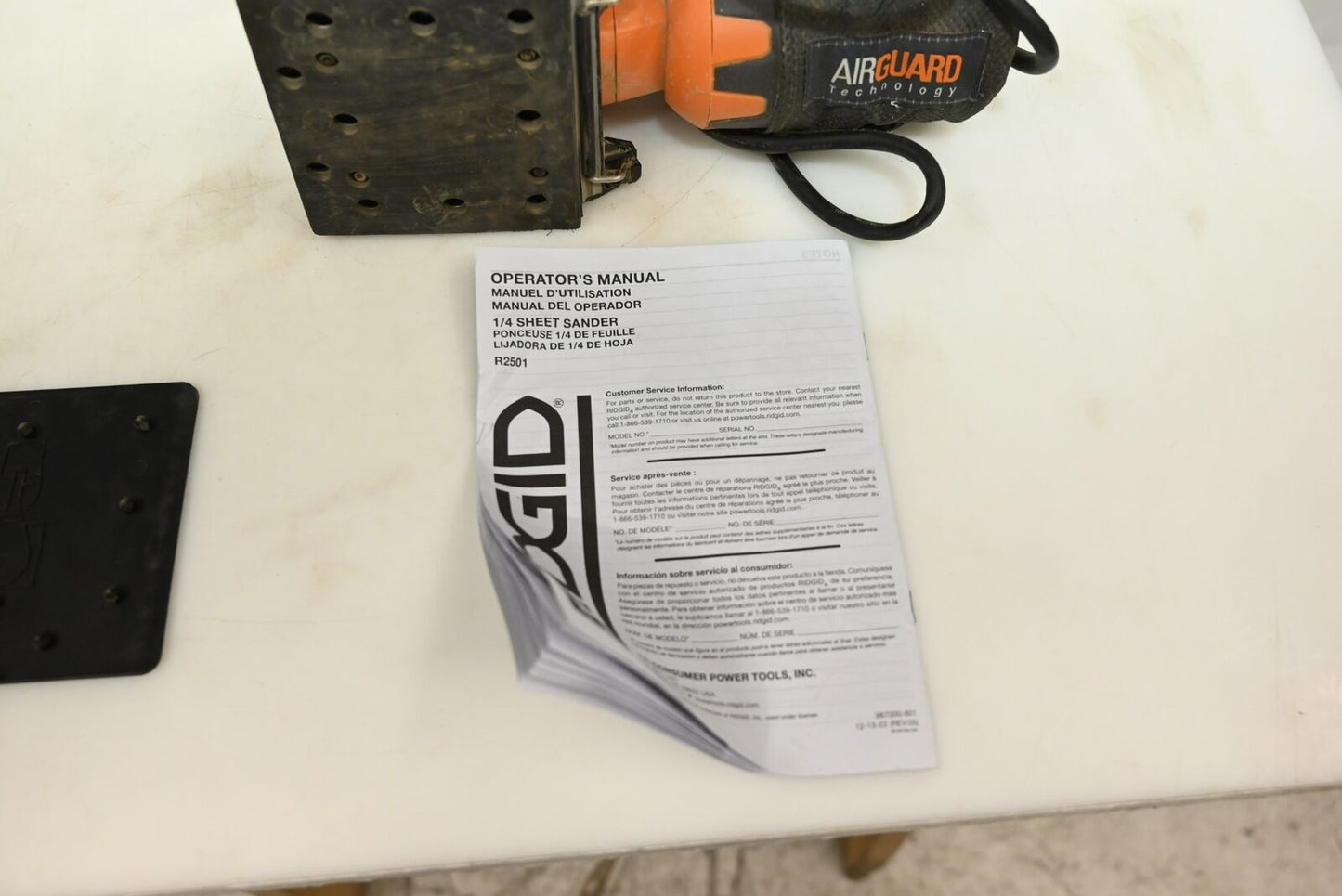 Ridgid R25011 1/4" Sheet Sander