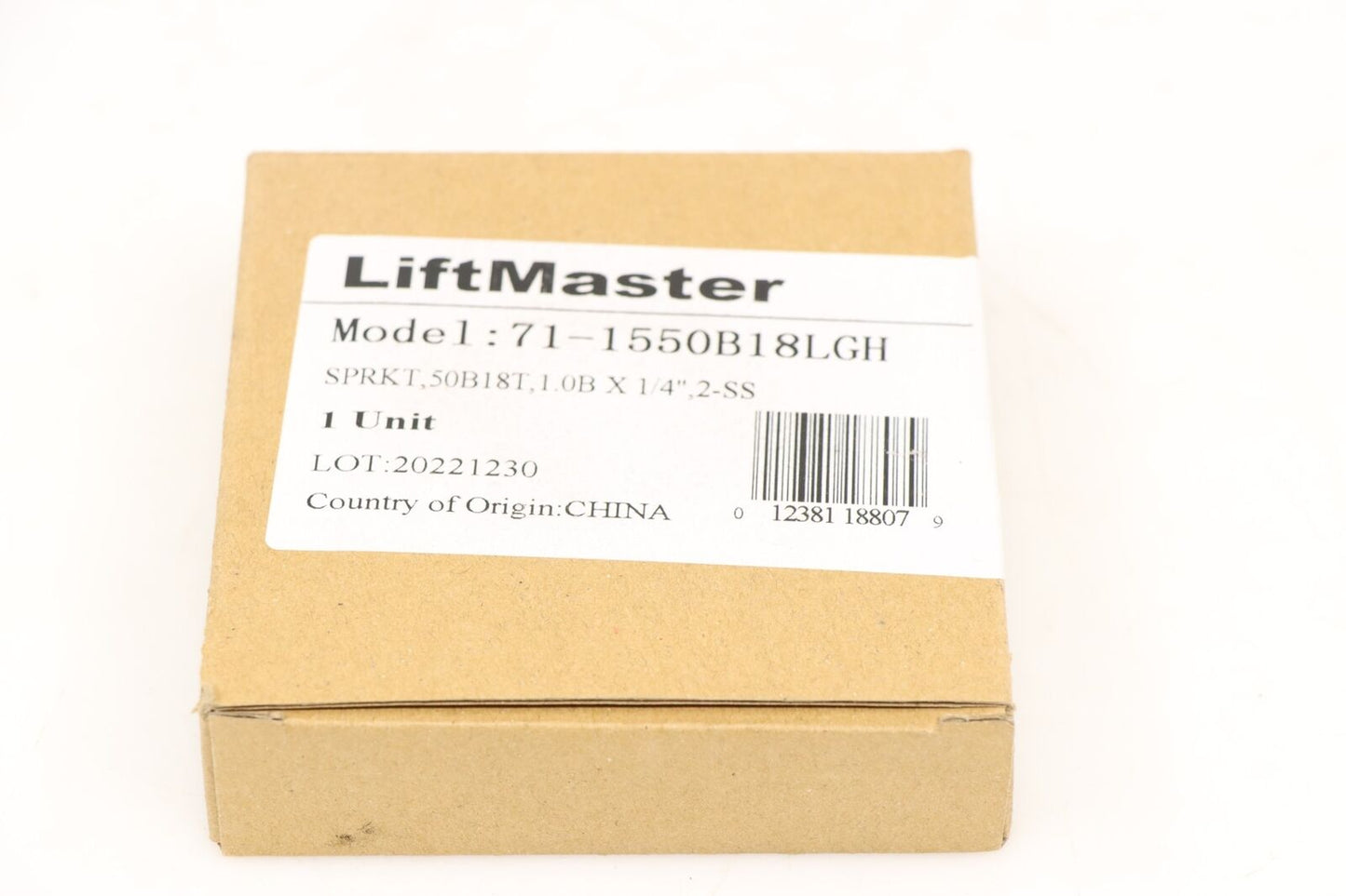 LiftMaster 71-1550B18LGH Sprocket Kit For Sectional Garage Door