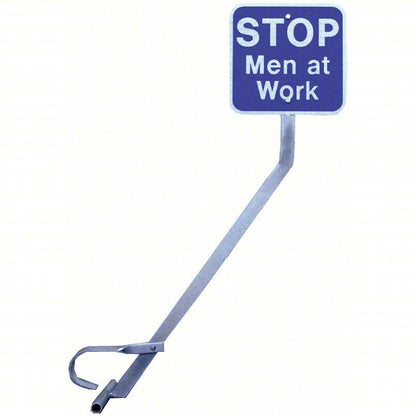 Railhead Gear Econ Clamp SS Portable Rail Clamp Sign Holder and Sign, PK 2