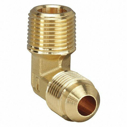 Parker 149F-12-12 Male Elbow, 45Deg, Brass, Tube X MNPT, Pipe Size, Pk10