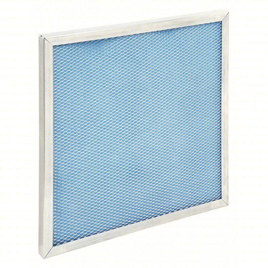 Air Handler 6B707 Washable Electrostatic Air Filter, 12" Ht x 12" Wd x 1" Dp