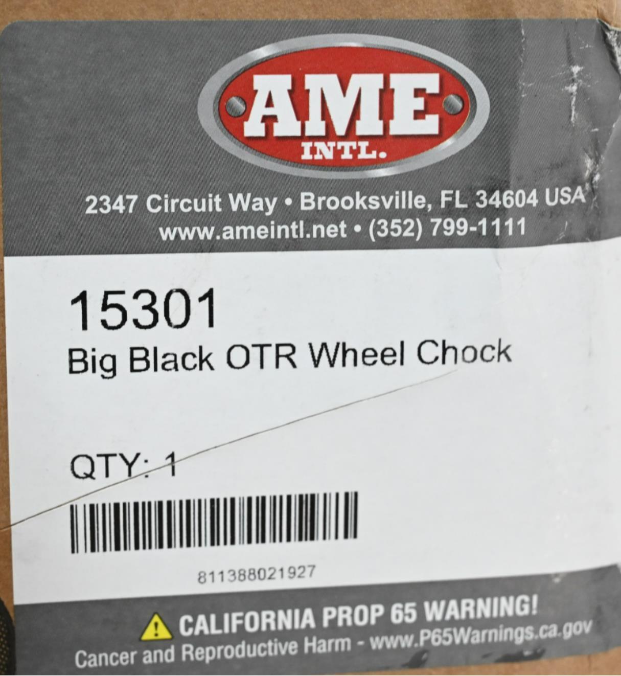 AME 15301 Big Black OTR Wheel Chock