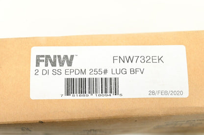 FNW FNW732EK 2" Resilient Seated Lug-Style Butterfly Valve w/PDM Seat & Lever L