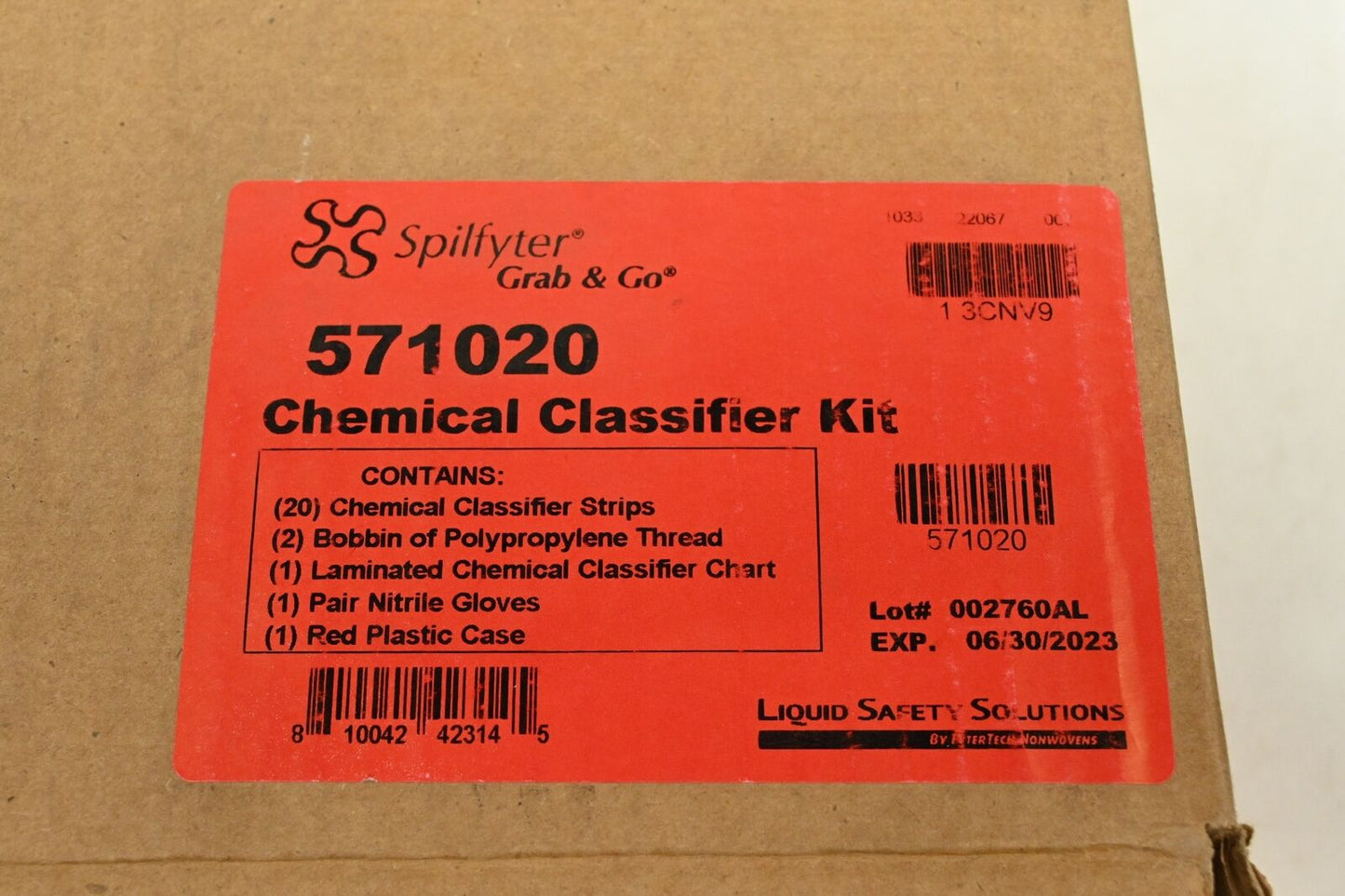 SPILFYTER 571020 Chemical Classifier Kit