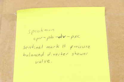 Speakman CPV-PB-DV-PXC Sentinel Mark II Pressure Balanced Diverter Shower Valve