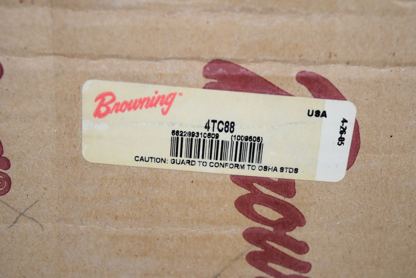 Browning Sheave, 4TC88 Bushing Bore V-Belt Pulley, 4 Groove, 9.20 in O.D.