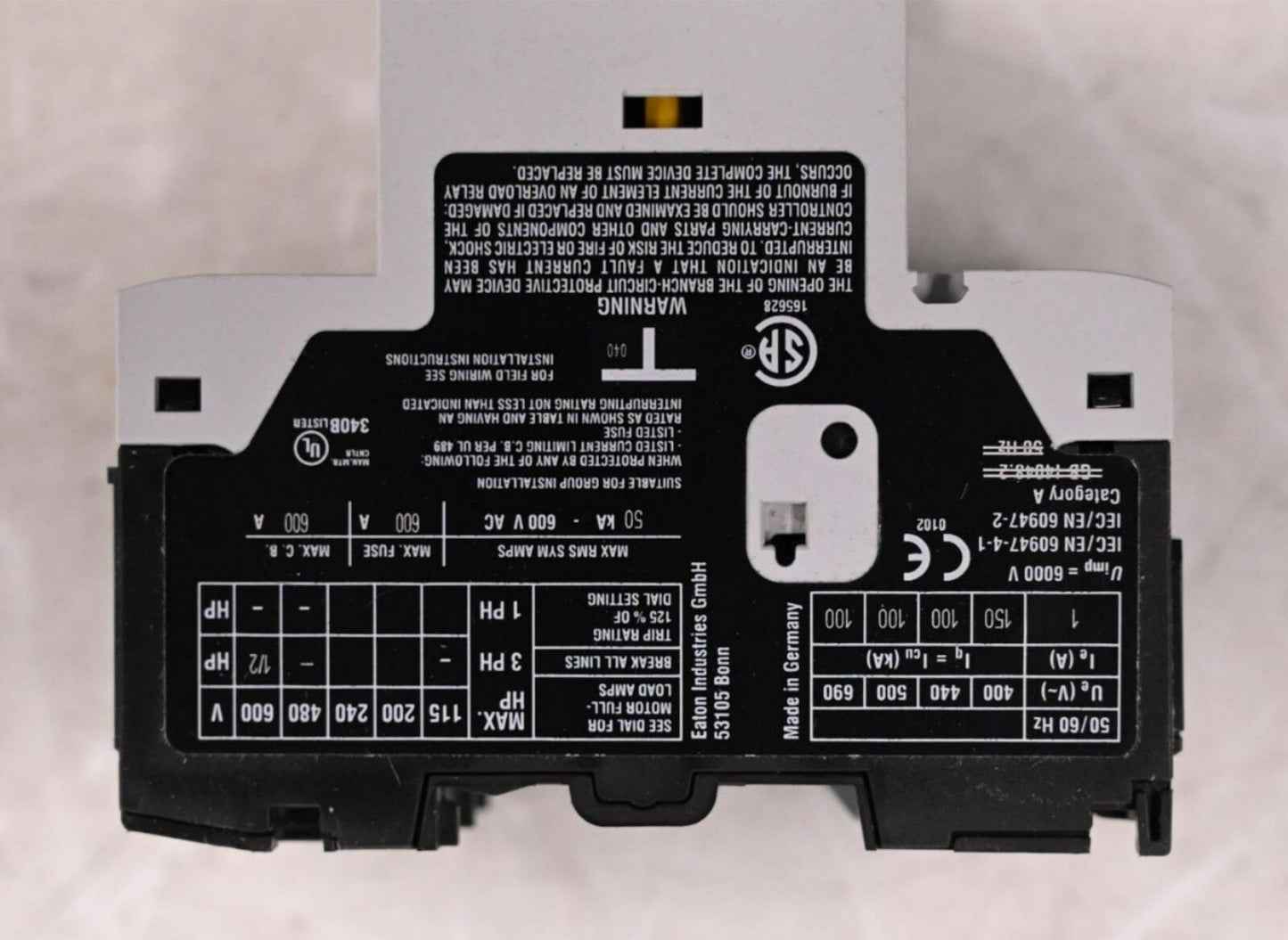 Eaton XTPB001BC1 Manual Motor Protector, Three Phase