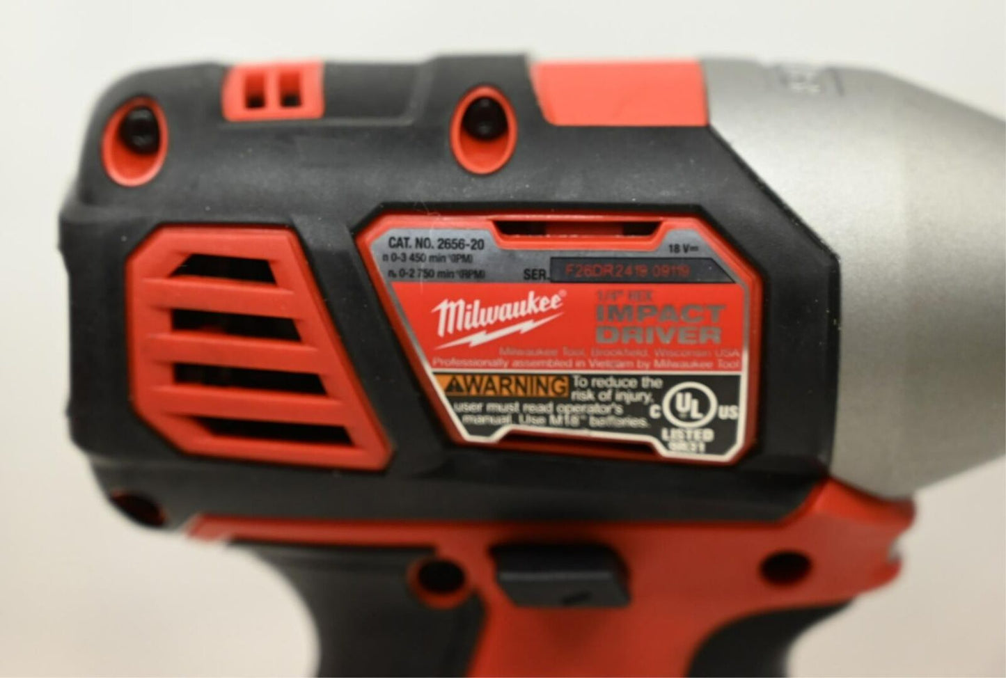 Milwaukee 2656-20 M18 Cordless 1/4" Hex Impact Driver Tool Kit