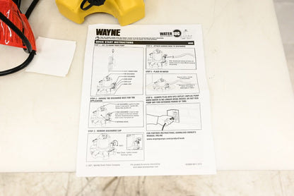 Wayne WaterBUG - 22.5 GPM (3/4") Submersible Utility Pump w/ Multi-Flo Technolo