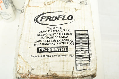 ProFlo PFC300WHT 10.1 oz Tube & TILE Caulk, PK 12