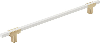 Amerock BP778256BGLWHT Urbanite 10-1/16 Inch Center to Center Bar Cabinet Pull