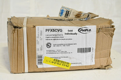 Proflo PFXSCVG, Low Lead Spring Check Valve