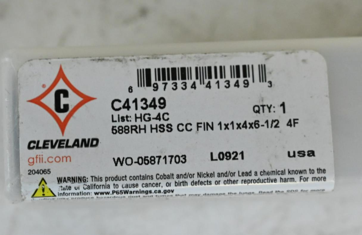 Cleveland C41349, Square End Mill, 6 1/2 in Overall Lg