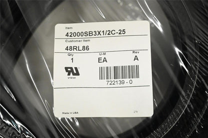 TRIM LOK 42000SB3X1/2C-25 Trim Seal, EPDM, Black