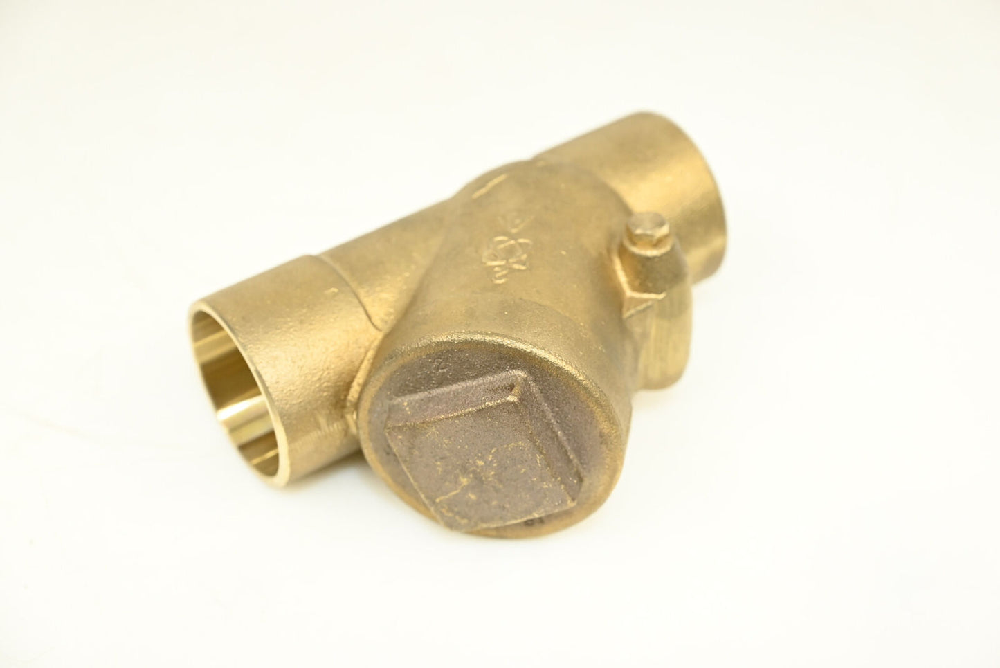 Bronze Swing Check Valve Y-Pattern 2" Solder Joint 125-SWP, 200-WOG, Teflon Disc