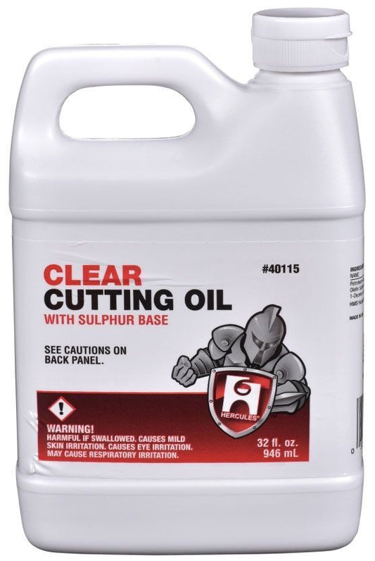 Hercules 40115, Clear Cutting Oil With Sulphur Base, 32 Oz