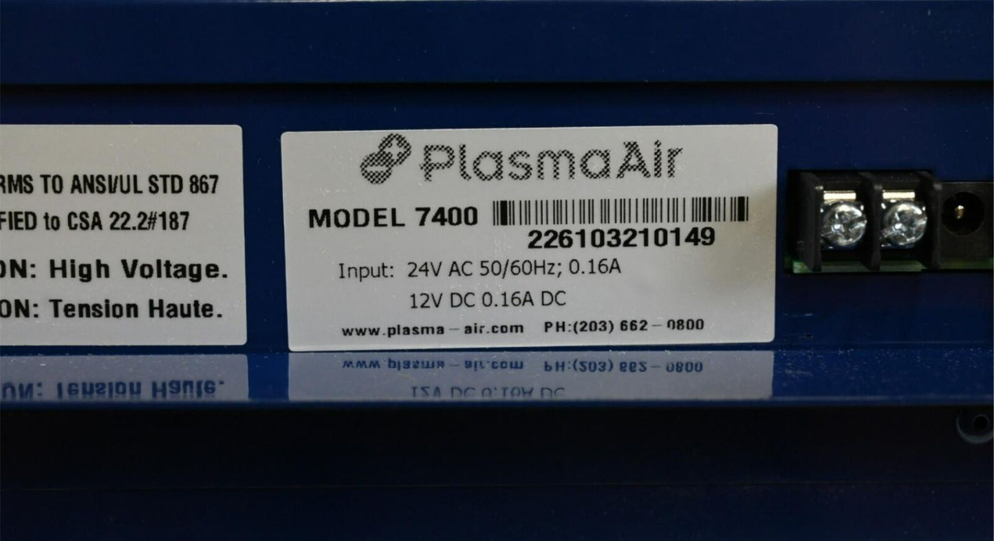 Plasma Air 7400, 7000 Series Bipolar Ion Generator, 50/60HZ